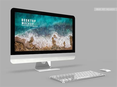 Premium PSD | Desktop mockup design template