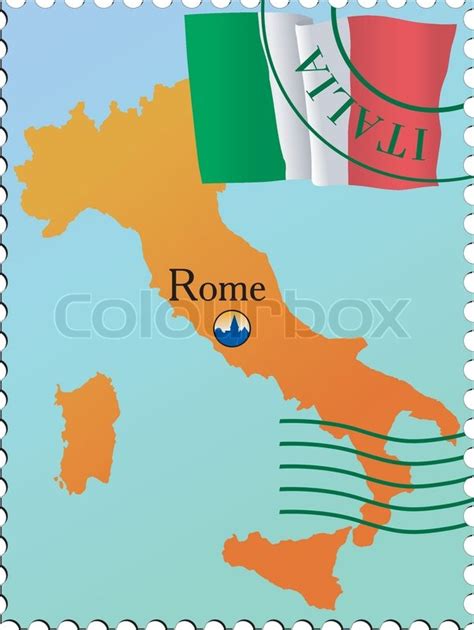 Rome - capital of Italy | Stock vector | Colourbox