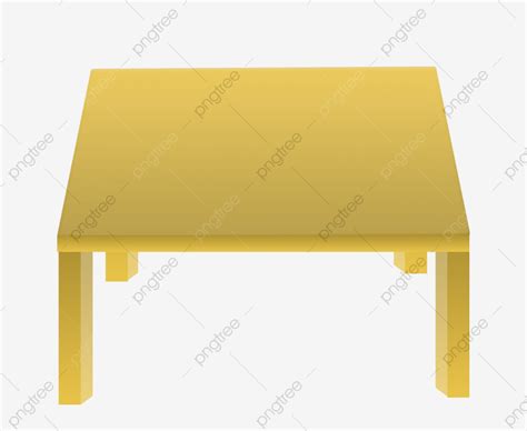 Square Table White Transparent, Yellow Square Table, Table, Yellow, Wooden Table PNG Image For ...