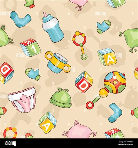 seamless baby background Stock Vector Image & Art - Alamy