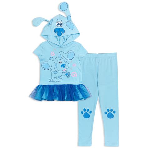 Blue's Clues & You! Blue Infant Baby Girls Cosplay Costume T-Shirt Dress Leggings 18 Months ...