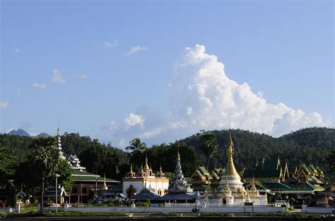 Temples at Mae Hong Son in Thailand Photograph by Liz Pinchen - Pixels