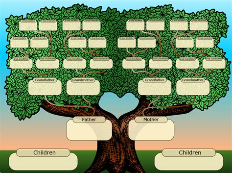 Family Tree Powerpoint Template Is A Free Template With for Powerpoint Genealogy Template ...