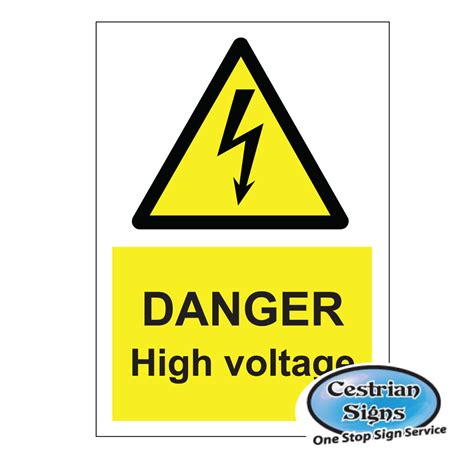 Danger high voltage signs 400mm x 600mm | Cestrian Signs