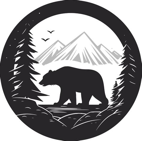 Bear in the Mountain Forest 28895165 PNG