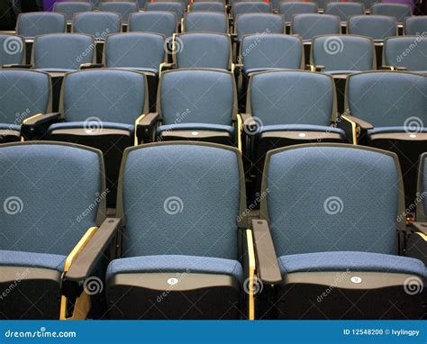 Chairs in lecture hall stock photo. Image of interior - 12548200