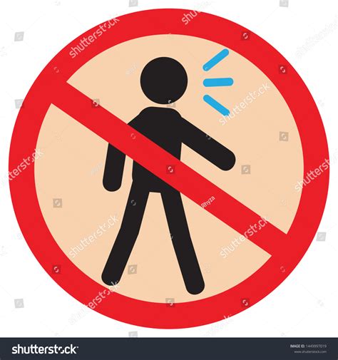 No Shouting Warning Vector Icon Stock Vector (Royalty Free) 1449997019 ...