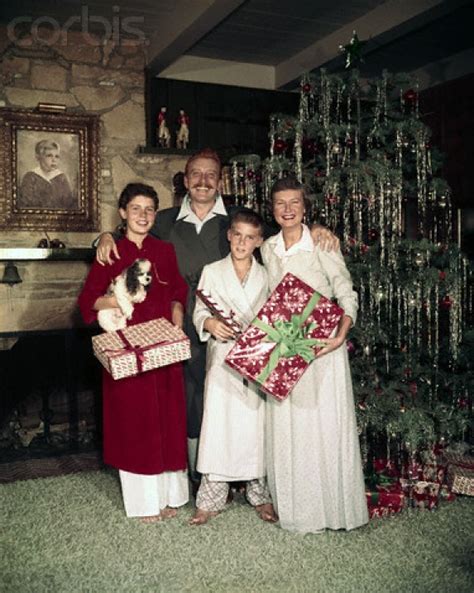 Leon Ames and Family Posing with Christmas Gifts - Sitcoms Online Photo Galleries