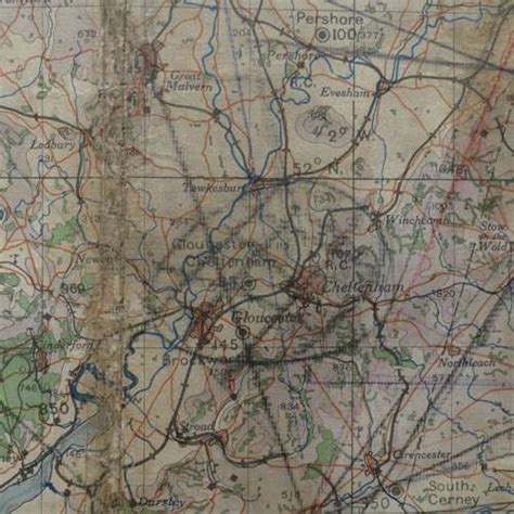 RAF Battle of Britain pilot's map