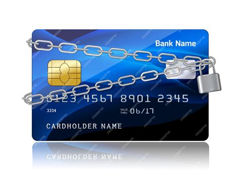 Premium Vector | Payment security of credit card with chip