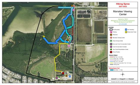 Manatee Viewing Center Hiking Spree map by Florida Fish and Wildlife ...