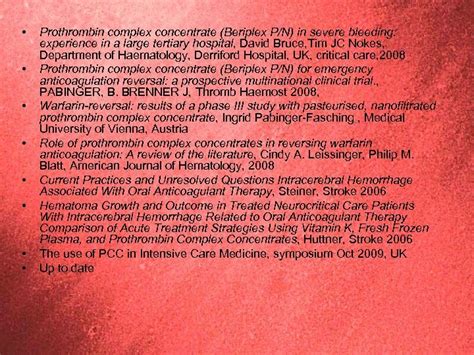 Prothrombin complex concentrate Octaplex Maude Latulippe CCFP-EM res