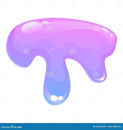 Goo Slime Icon Cartoon Vector. Liquid Sticky Stock Vector - Illustration of splash, spooky ...