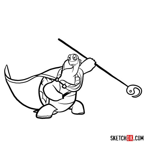 How to draw Master Oogway | Kung Fu Panda - Step by step drawing tutorials | Kung fu panda ...