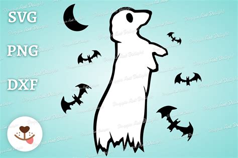 Halloween Dachshund Ghost Dog Svg Png Graphic by Doggie Art Delight ...