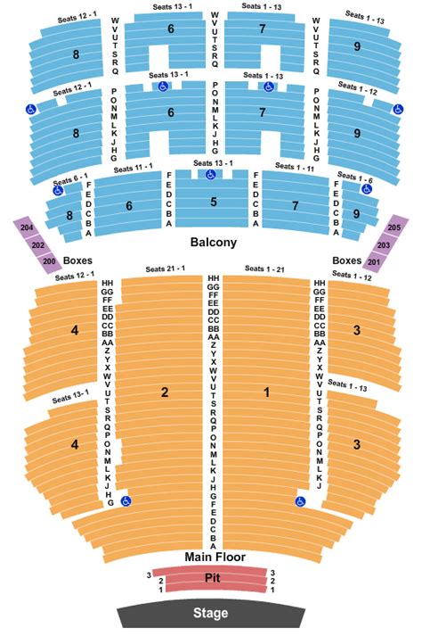 Orpheum Theater Seating Chart - Asking List