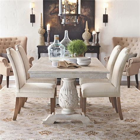 Home Decorators Collection Kingsley Sandblasted White Dining Table ...