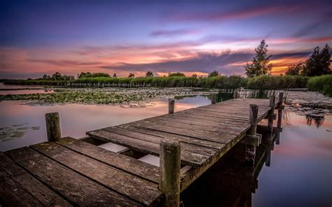 Lake Dock Sunset Wallpapers - Top Free Lake Dock Sunset Backgrounds ...