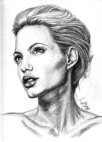 Angelina_Jolie_by_TerryXart (American Pencil She Artist) # Celebrity Pencil Drawing Art Pencil ...