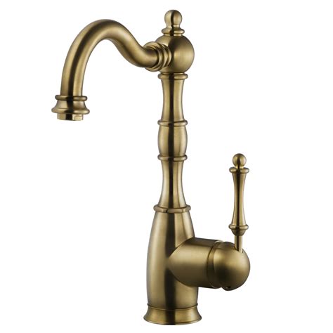 Houzer Regal Solid Brass Bar Faucet Antique Brass, REGBA-160-AB – The Sink Boutique