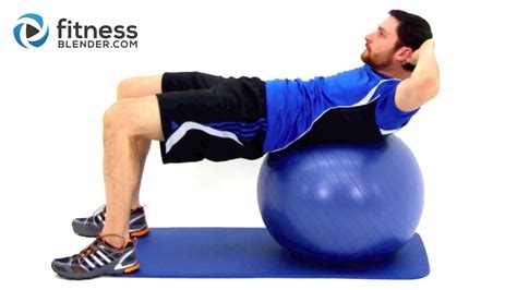 Challenging Exercise Ball Ab Workout - Physioball Workout for the Core ...