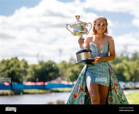 2020 Australian Open winner SOFIA KENIN (USA) at a photoshoot in Melbourne next to the Yarra ...