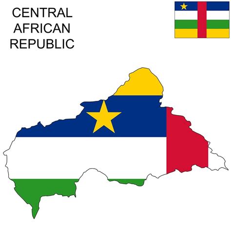 Central African Republic Flag Map and Meaning | Mappr