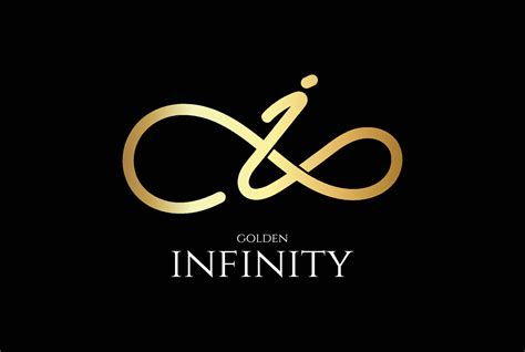 Golden Initial Letter I for Infinity Logo Design 17719280 Vector Art at ...