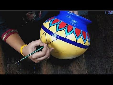 Pongal Pot Decoration l பொங்கல் பானை Decoration l Pot Painting l - YouTube Pottery Painting ...