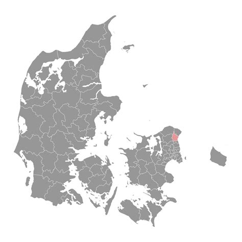 Fredensborg Municipality map, administrative division of Denmark. illustration. 43273440 Vector ...