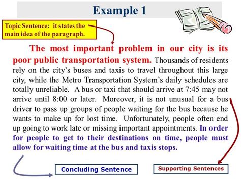 samples of writing topic sentence , supporting sentences and concluding sentence - Google Search ...