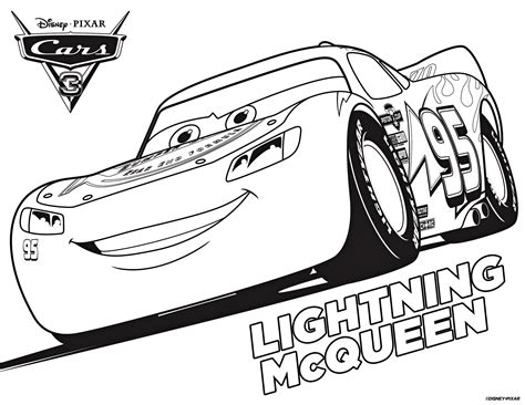 Lightning Mcqueen Coloring Pages Printable