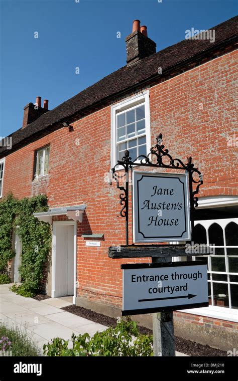 Jane Austen's House Museum, in the picturesque village of Chawton, Hampshire, UK Stock Photo - Alamy