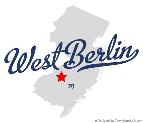 Map of West Berlin, NJ, New Jersey