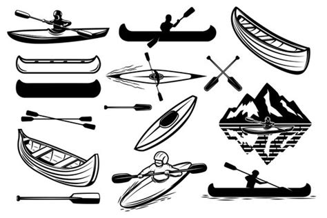 Canoe Clipart Vectores