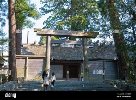 Mie, Japan - Main hall at Ise Grand Shrine (Ise Jingu Naiku - inner ...