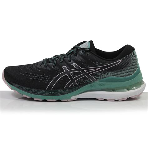 Asics Gel Kayano 28 Women's Running Shoe - Black/Sage | The Running Outlet