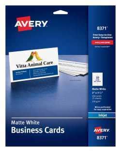 60 Adding Avery Business Card Template 8877 Layouts for Avery Business ...