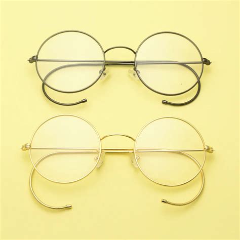 42 50 mm Diameters Small Round Optical Rare Wire Rim adults Prescription Eyeglasses Frame ...