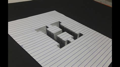 Başka Bir 3D ''H'' Çizimi - Another Version of 3D Letter ''H'' Drawing ...