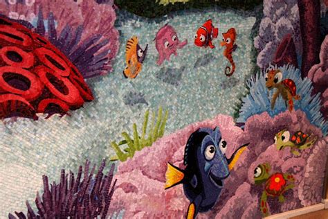 'Finding Nemo', Dory & little friends mosaic on 'Disney Dream' cruise ship. | Disney dream ...