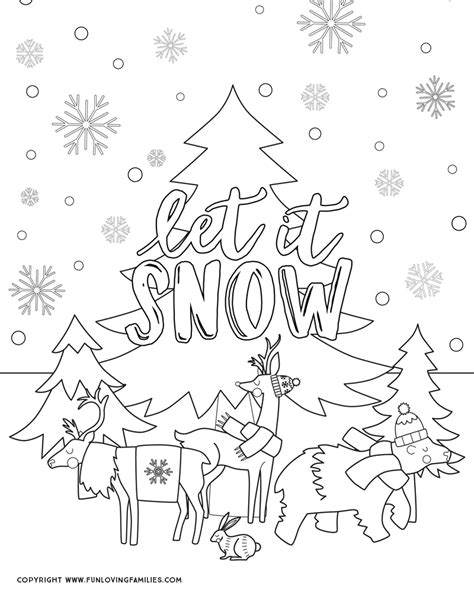 Winter Coloring Pages for Kids - Fun Loving Families | Free printable ...