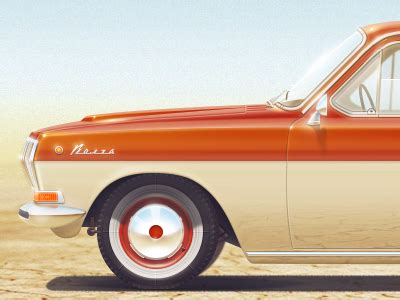 gaz-24 Volga by Denis Pushkar on Dribbble