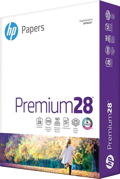 Buy hp Printer Paper | 8.5 x 11 Paper | Premium 28 lb | 1 Ream - 500 Sheets | 100 Bright | Made ...