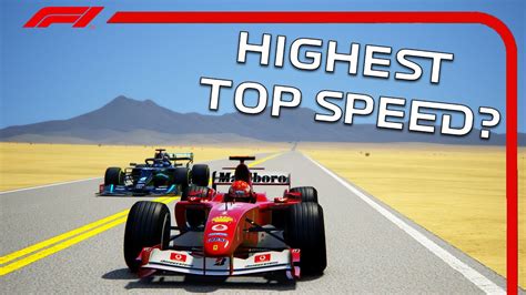 What's The Highest Top Speed in an F1 Car? - YouTube