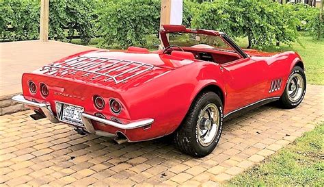 Red-on-red 1968 Corvette convertible restored to original