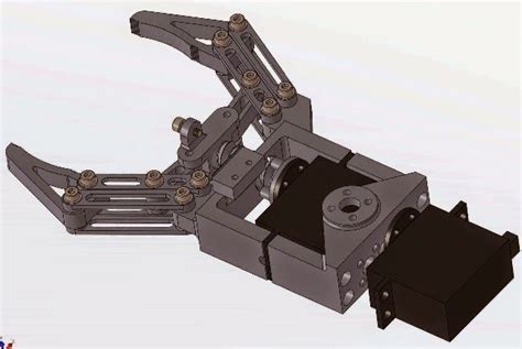 Robotic grippers compatible with Arduino. They are printed with a 3D ...