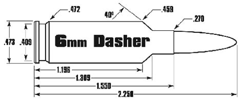 Reloading Data 6mm Dasher (115 GR Berger Bullet Data) Metallic