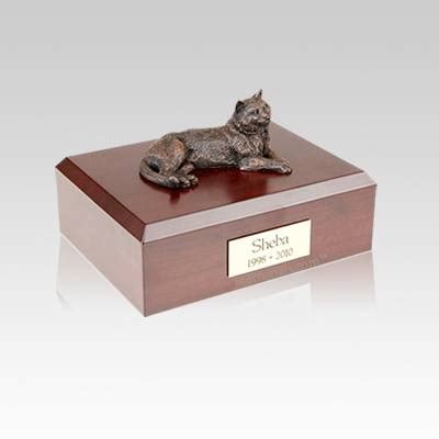 Tabby Bronze Small Cat Cremation Urn