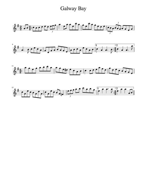 Galway Bay Sheet music for Piano (Solo) | Musescore.com